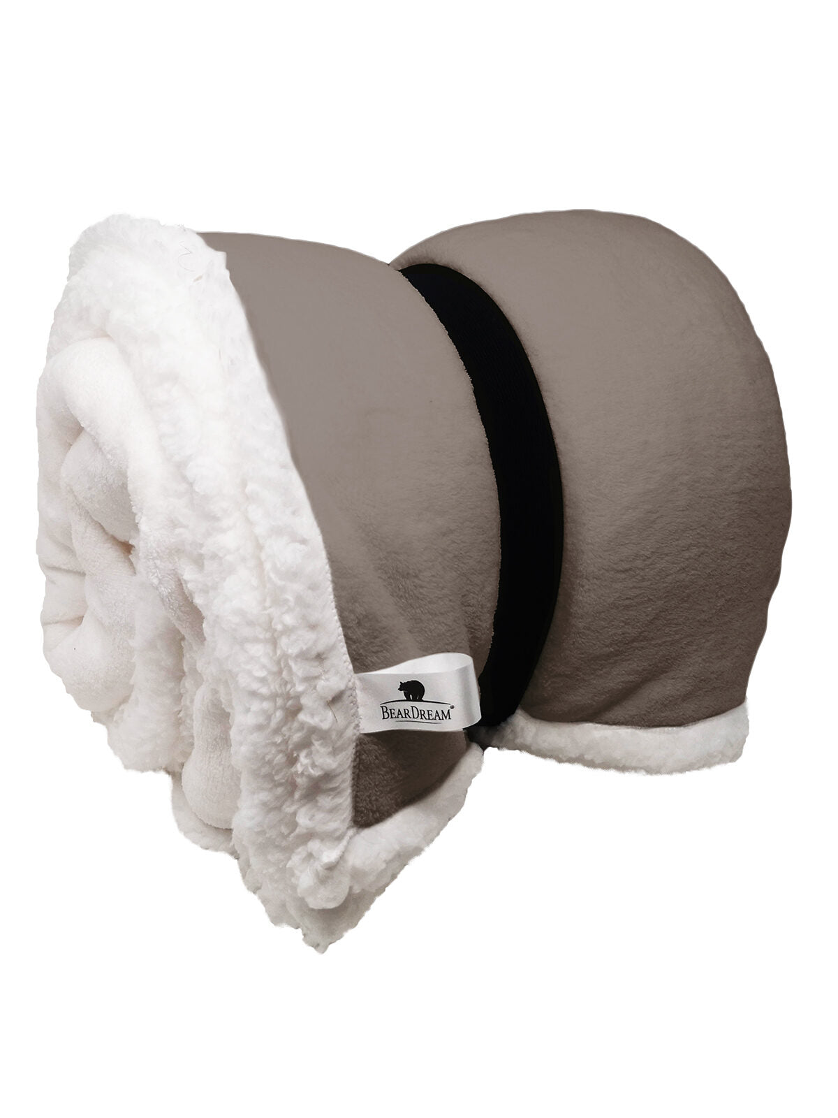 Sherpa Blanket 130x170 Herren Decke – Bear Dream – Farbe rustical grey – individuell veredelbar