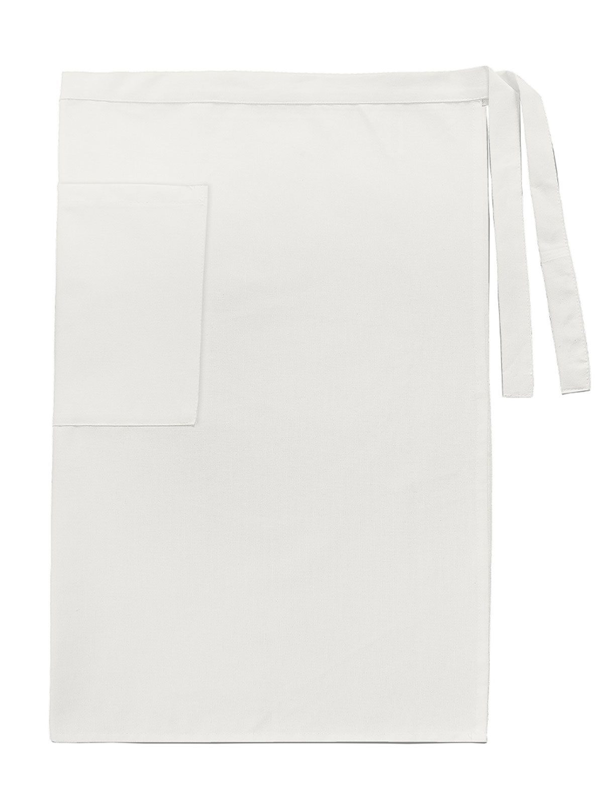 Waist Apron Man w/pocket Canvas Herren Schürze / Kasack – Bear Dream – Farbe Weiß – individuell veredelbar