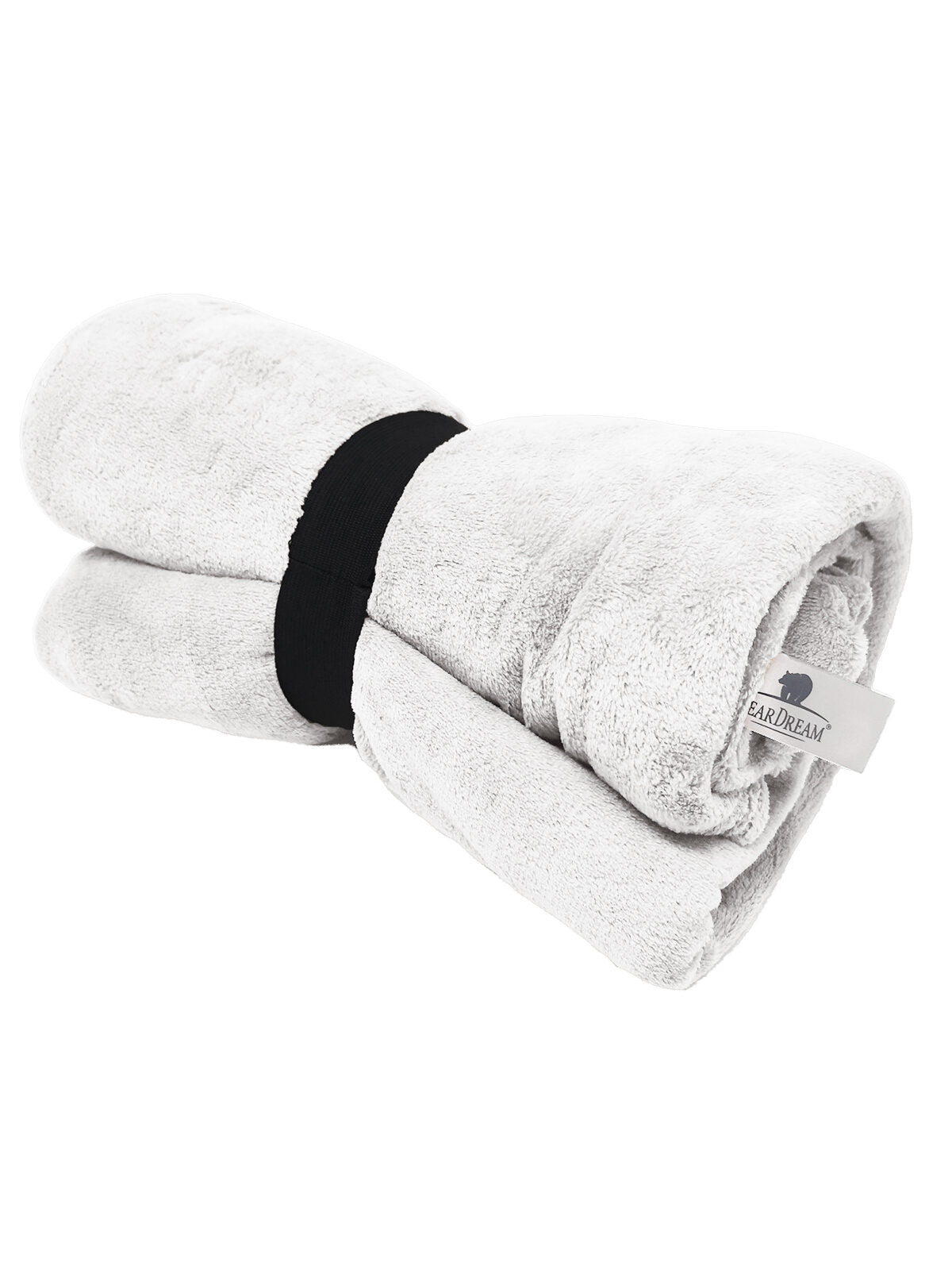 Coral Fleece Blanket 130x170 Herren Handtuch – Bear Dream – Farbe Weiß – individuell veredelbar