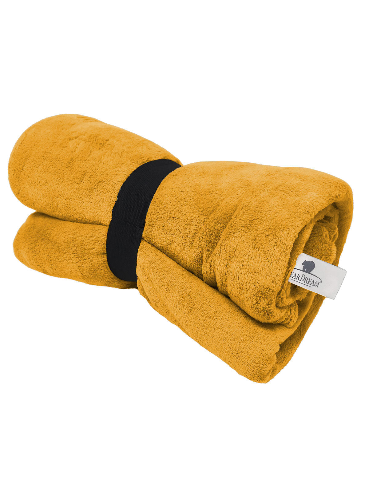 Coral Fleece Blanket 130x170 Herren Handtuch – Bear Dream – Farbe mango – individuell veredelbar