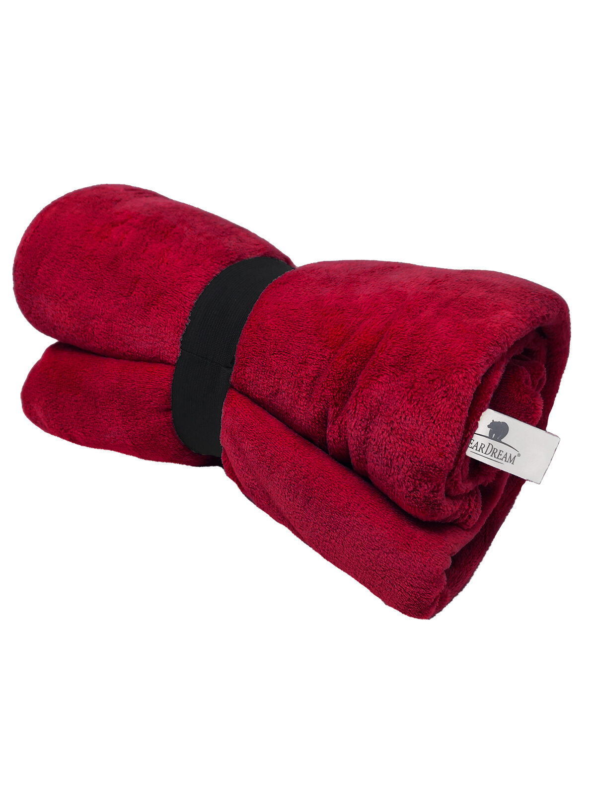 Coral Fleece Blanket 130x170 Herren Handtuch – Bear Dream – Farbe jester red – individuell veredelbar