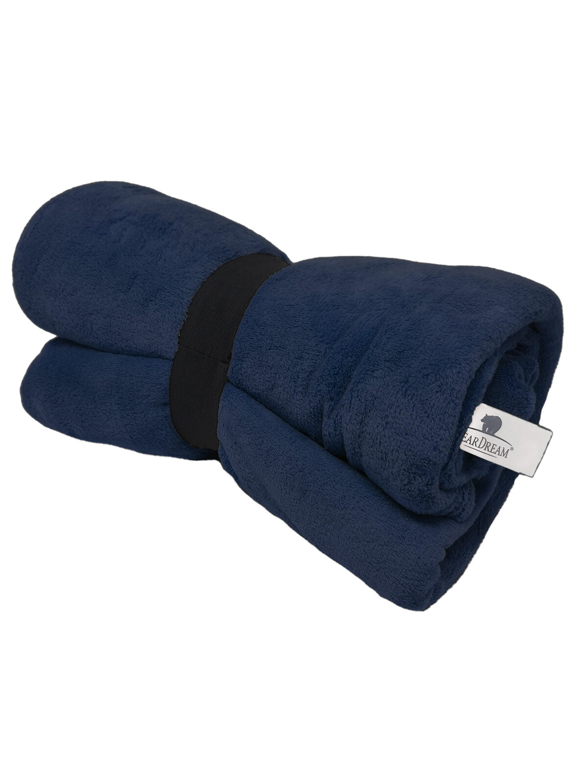 Coral Fleece Blanket 130x170 Herren Handtuch – Bear Dream – Farbe navy blue – individuell veredelbar