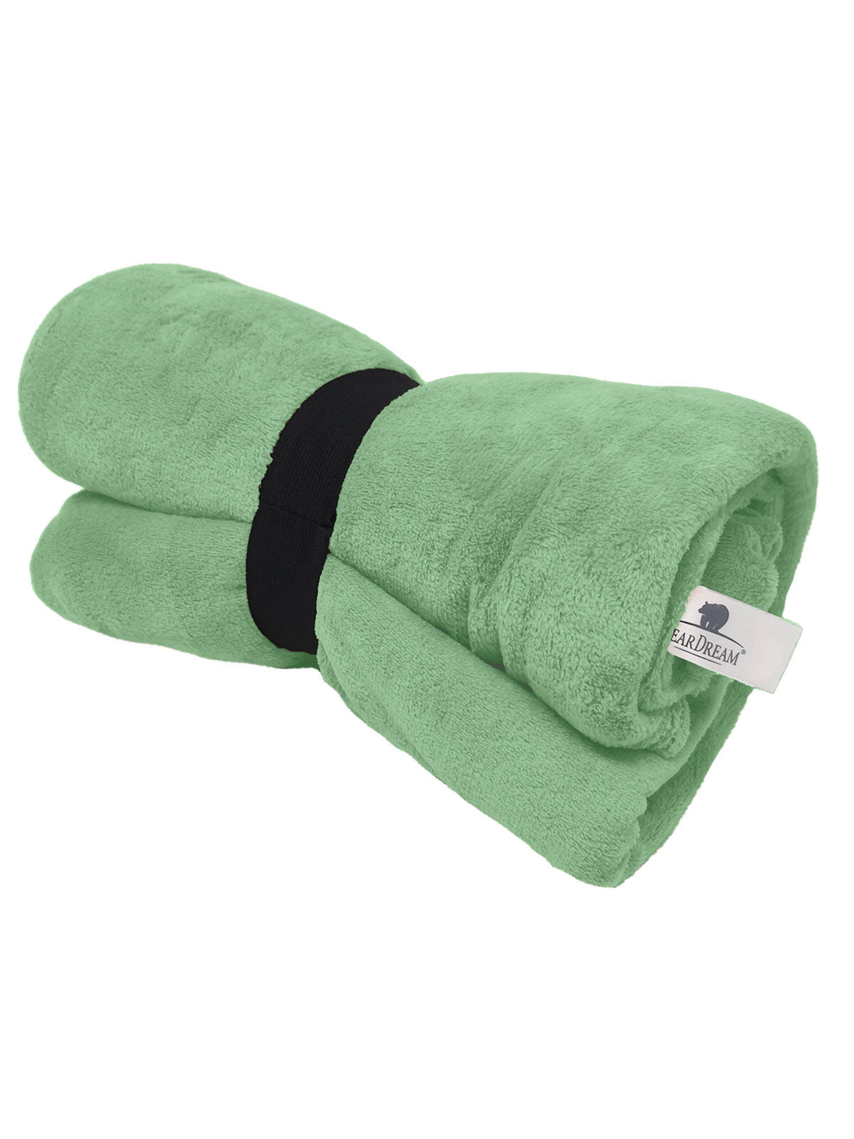 Coral Fleece Blanket 130x170 Herren Handtuch – Bear Dream – Farbe sage green – individuell veredelbar