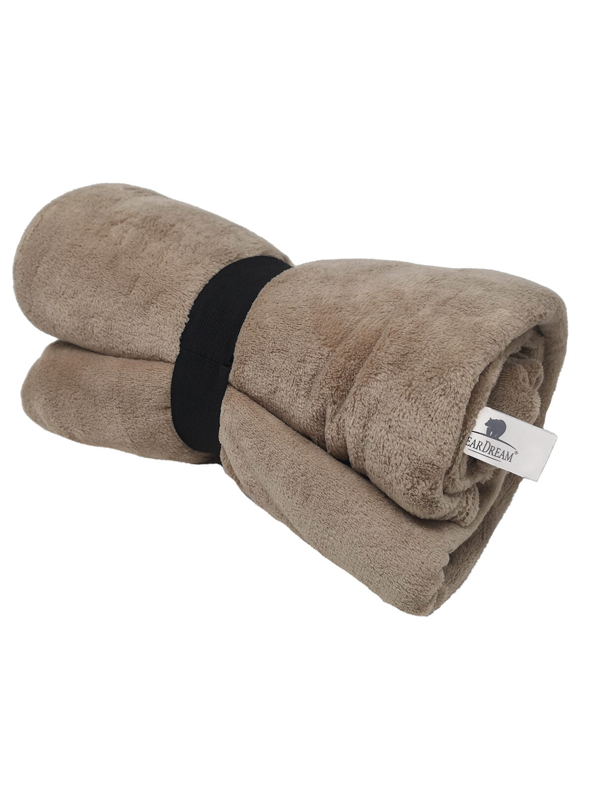 Coral Fleece Blanket 130x170 Herren Handtuch – Bear Dream – Farbe rustical grey – individuell veredelbar