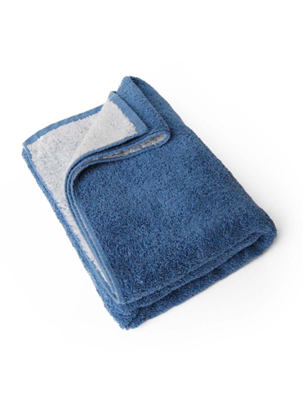 Double Color Towel 100X150 Herren Handtuch – Bear Dream – Farbe white/captain's blu – individuell veredelbar