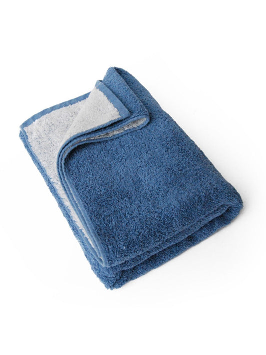 Double Color Towel 100X150 Herren Handtuch – Bear Dream – Farbe white/captain's blu – individuell veredelbar