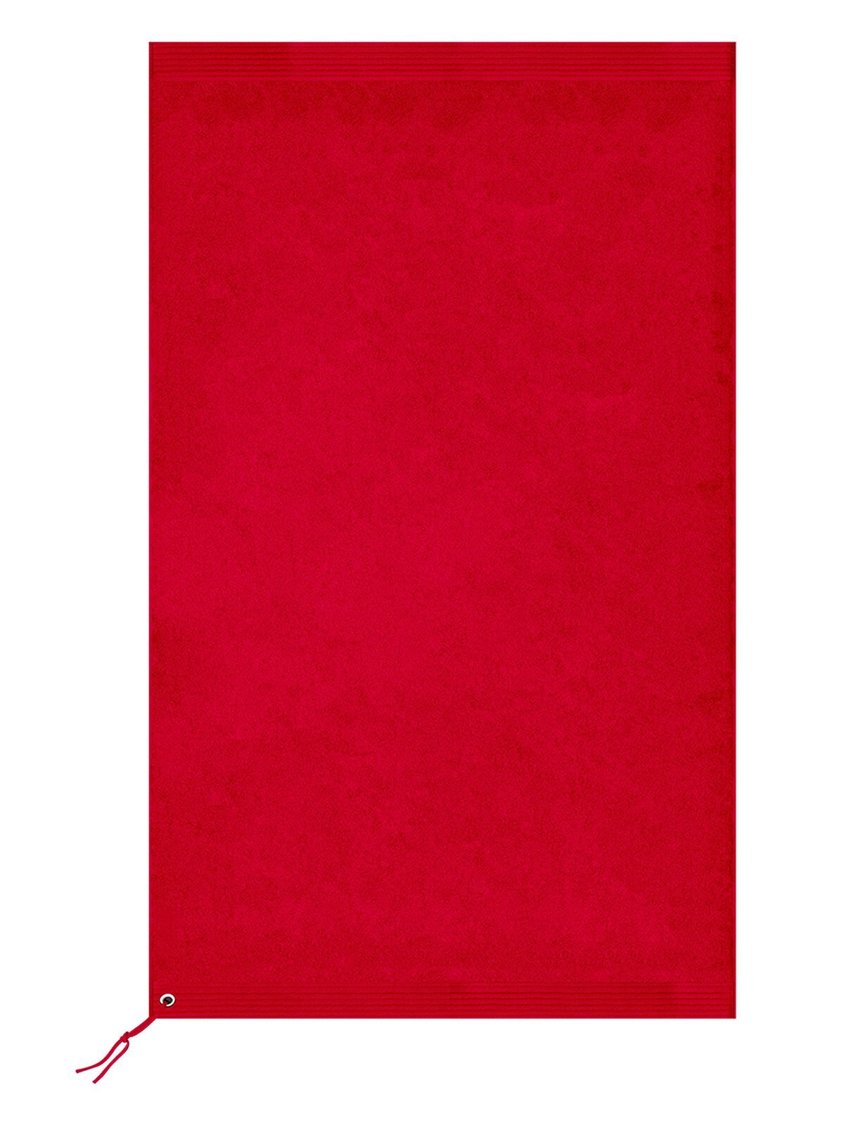 Premium Sport Towel 30X50 Herren Handtuch – Bear Dream – Farbe Rot – individuell veredelbar