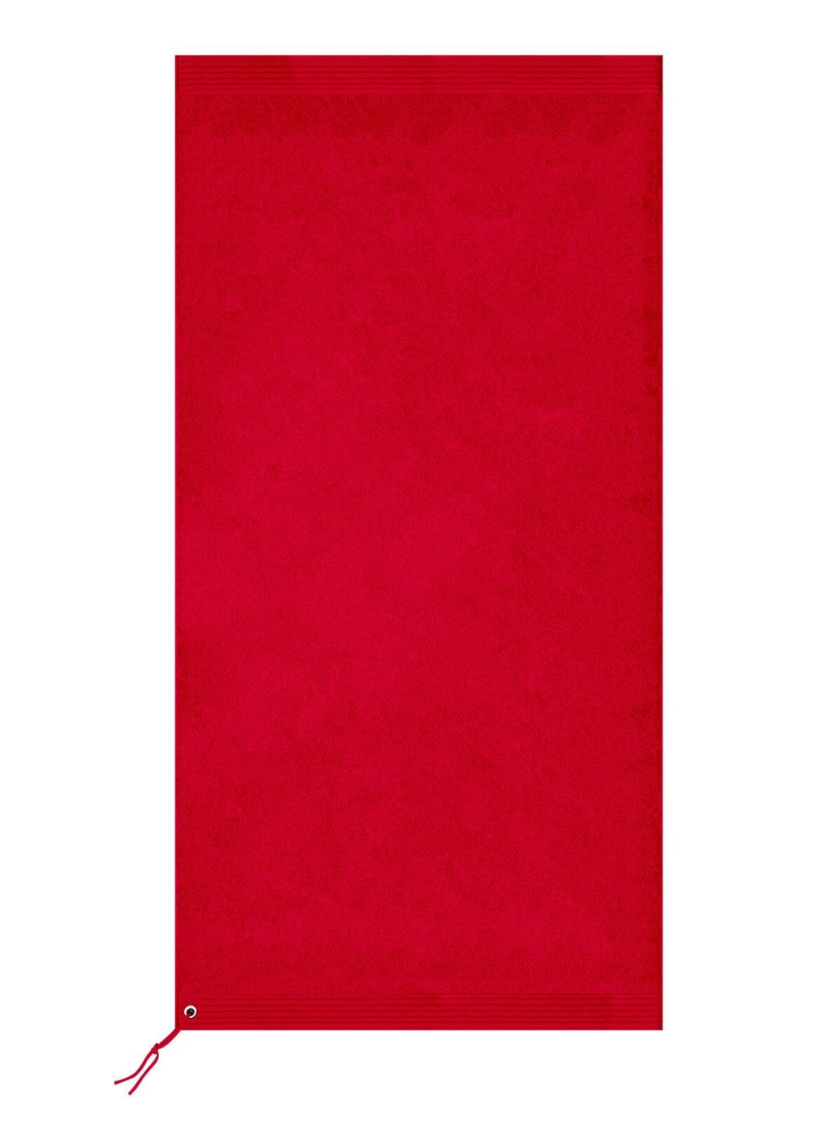 Premium Sport Towel 70X140 Herren Handtuch – Bear Dream – Farbe Rot – individuell veredelbar