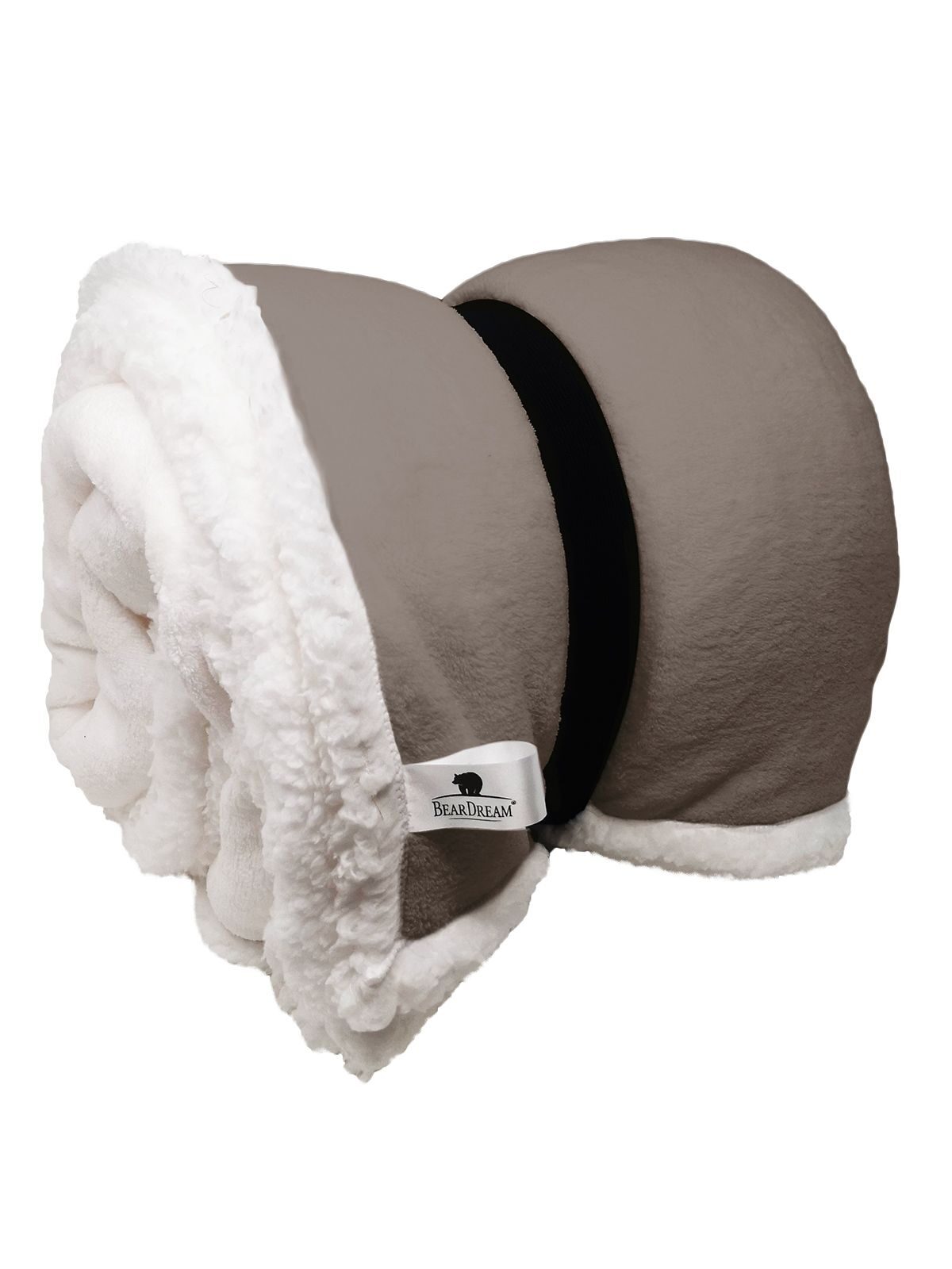 Sherpa Blanket 130x170 Herren Handtuch – Bear Dream – Farbe rustical grey – individuell veredelbar