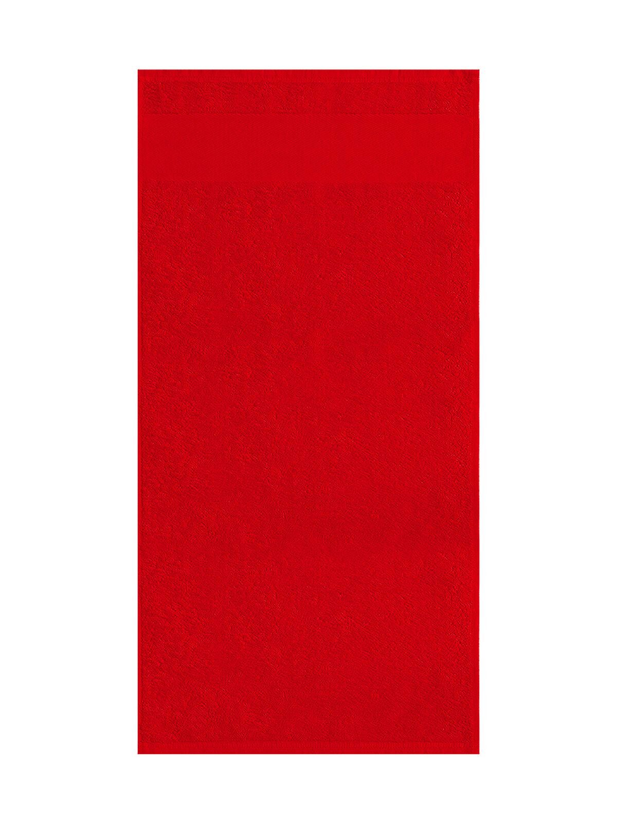 Classic Towel 70X140 Herren Handtuch – Bear Dream – Farbe Rot – individuell veredelbar