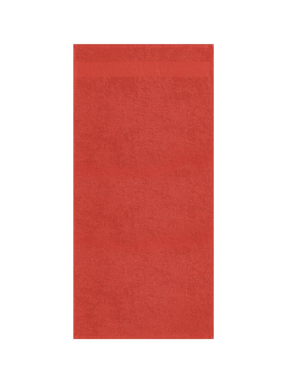 Economy Towel 50X100 Herren Handtuch – Bear Dream – Farbe poppy red – individuell veredelbar