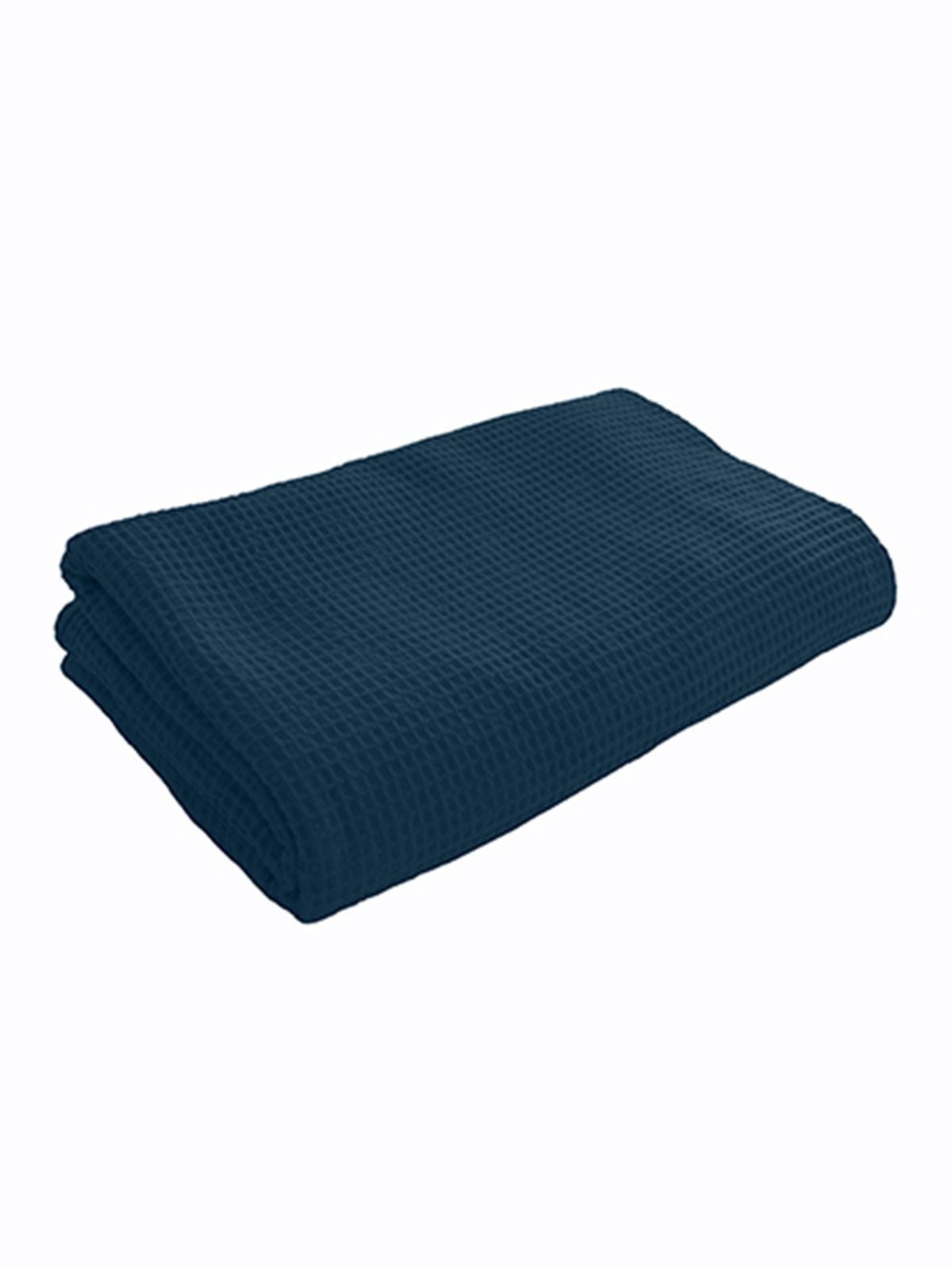 Waffle Cotton Blanket 150x200 Herren Handtuch – Bear Dream – Farbe navy blue – individuell veredelbar