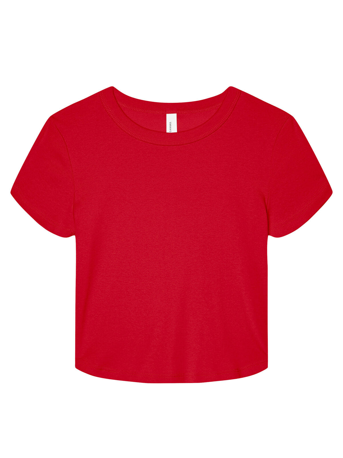 Micro Rib Baby Tee Damen T-Shirt – Bella+Canvas – Farbe Solid Red Blend – individuell veredelbar