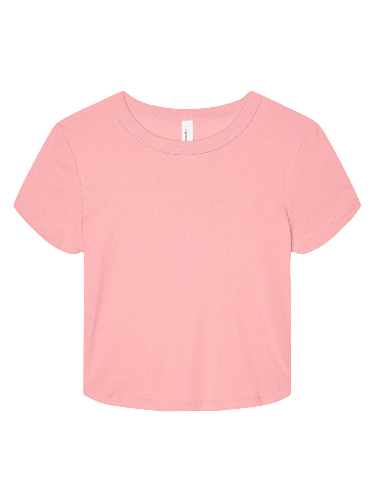Micro Rib Baby Tee Damen T-Shirt – Bella+Canvas – Farbe Solid Pink Blend – individuell veredelbar