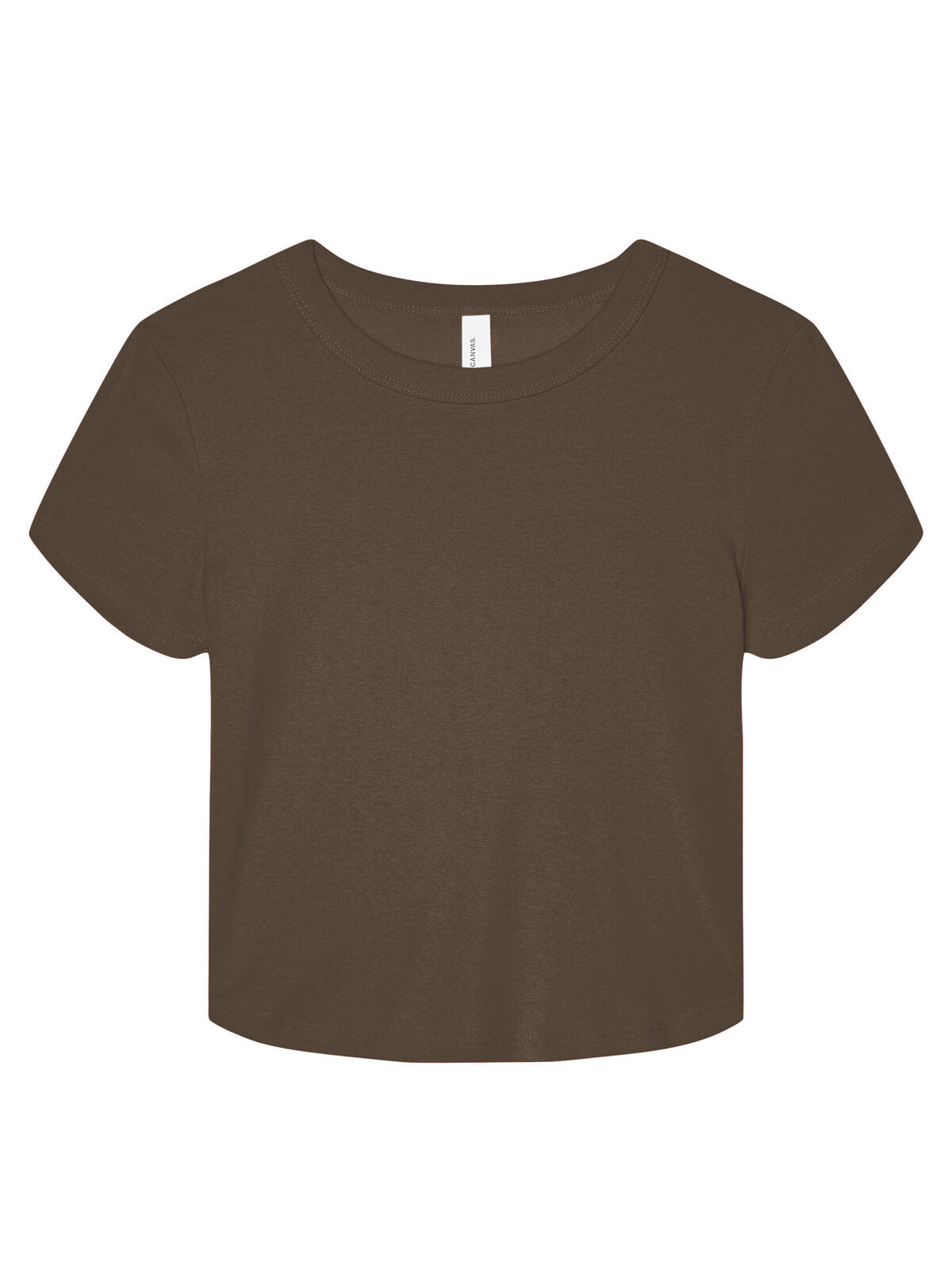 Micro Rib Baby Tee Damen T-Shirt – Bella+Canvas – Farbe Solid cocoa blend – individuell veredelbar