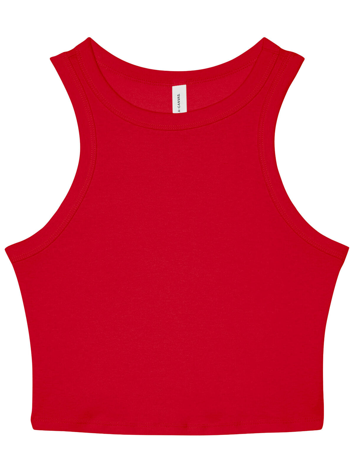 Micro Rib Racer Tank Damen T-Shirt – Bella+Canvas – Farbe Solid Red Blend – individuell veredelbar