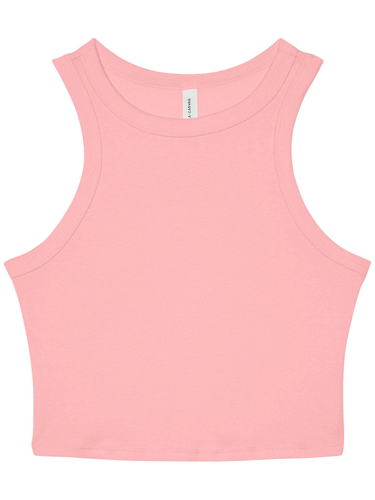 Micro Rib Racer Tank Damen T-Shirt – Bella+Canvas – Farbe Solid Pink Blend – individuell veredelbar