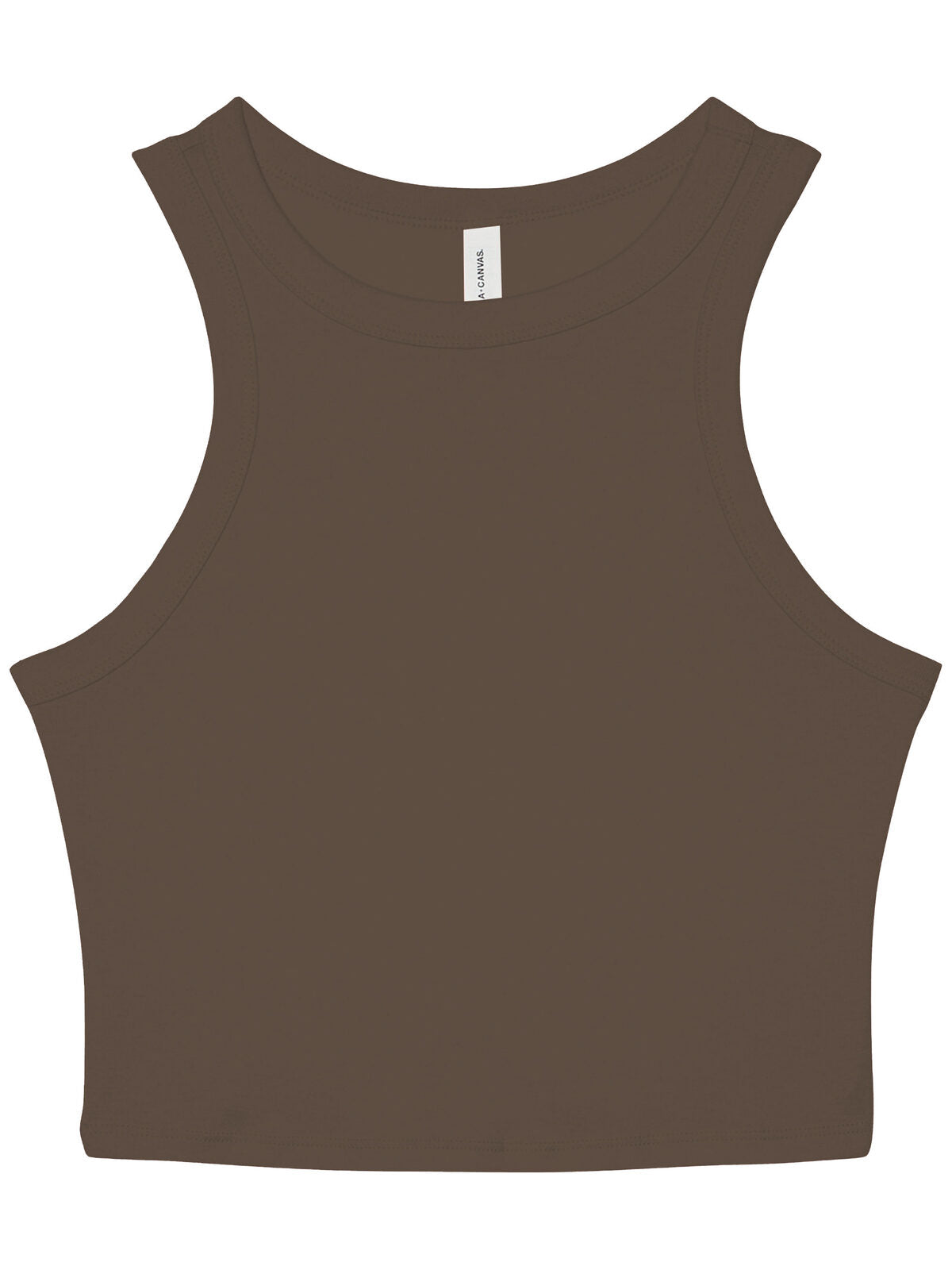 Micro Rib Racer Tank Damen T-Shirt – Bella+Canvas – Farbe Solid cocoa blend – individuell veredelbar