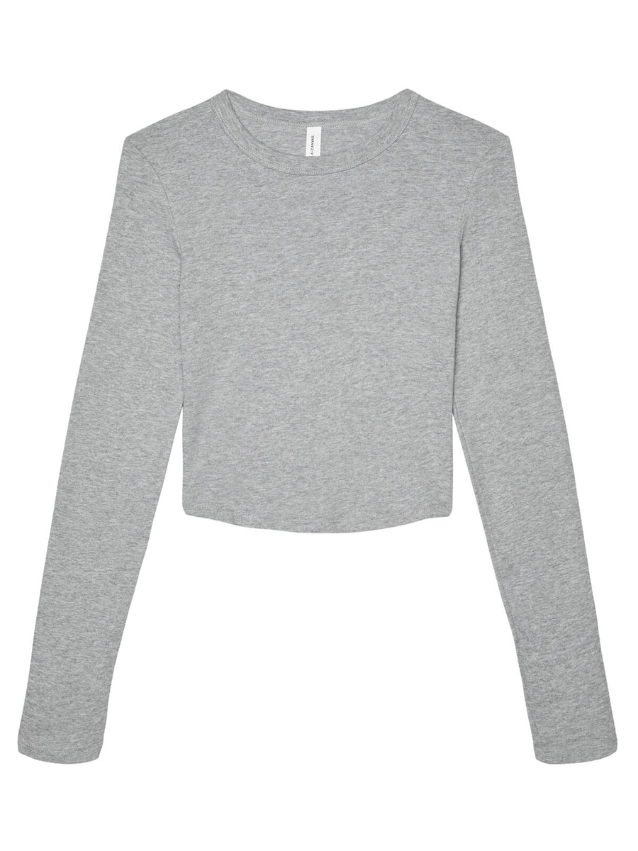 Women’s Micro Rib Long Sleeve Baby Tee – Bella+Canvas