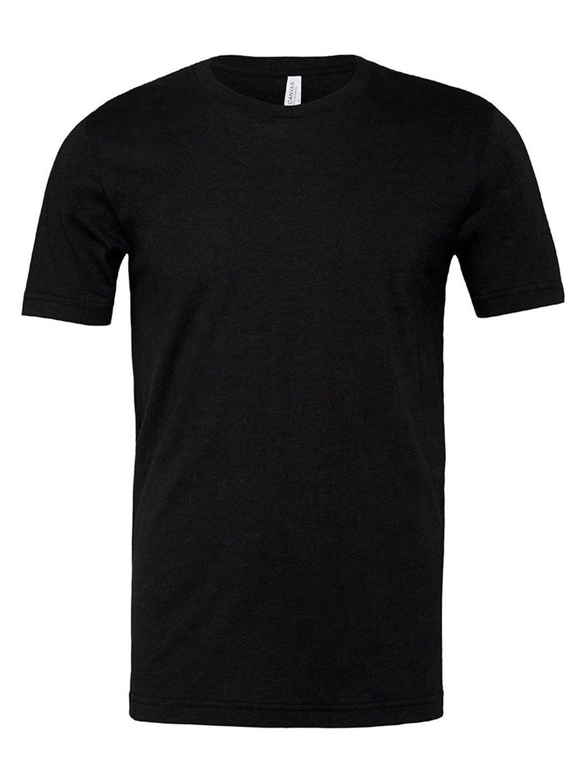 Jersey Short Sleeve Tee Unisex T-Shirt – Bella+Canvas – Farbe Heather Black – individuell veredelbar