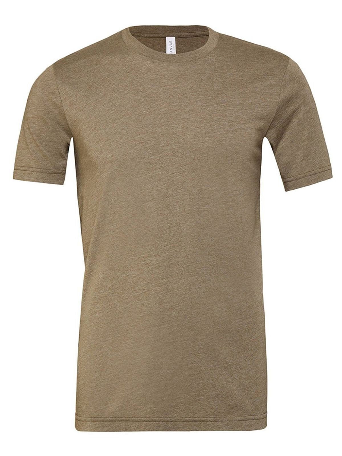 Jersey Short Sleeve Tee Unisex T-Shirt – Bella+Canvas – Farbe Heather Olive – individuell veredelbar