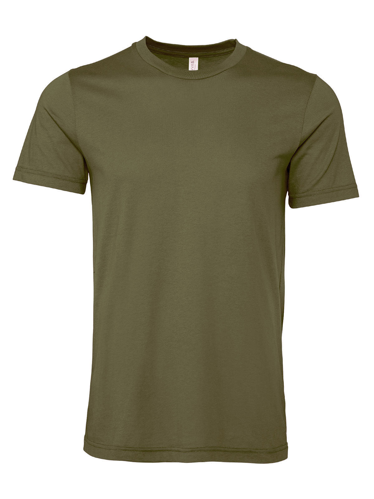 maniche corte Unisex T-Shirt – Bella+Canvas – Farbe Military Green – individuell veredelbar