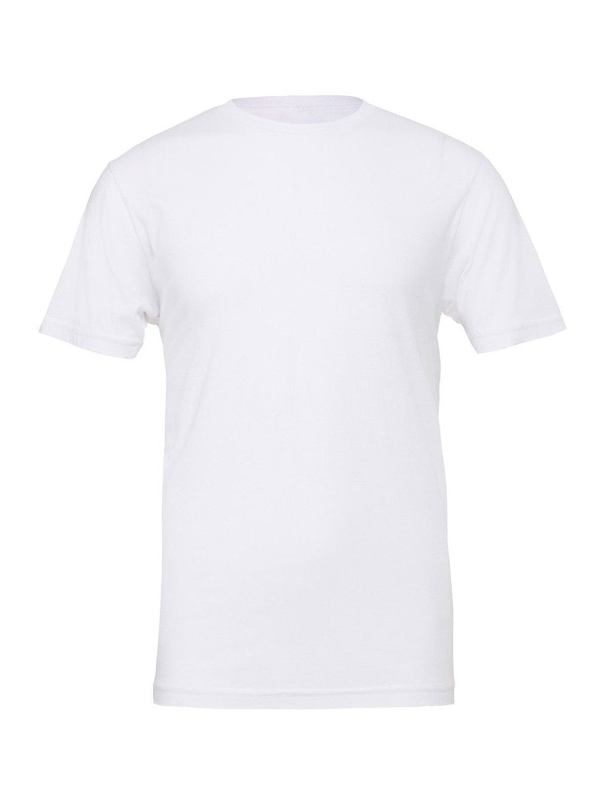 maniche corte Unisex T-Shirt – Bella+Canvas – Farbe Weiß – individuell veredelbar