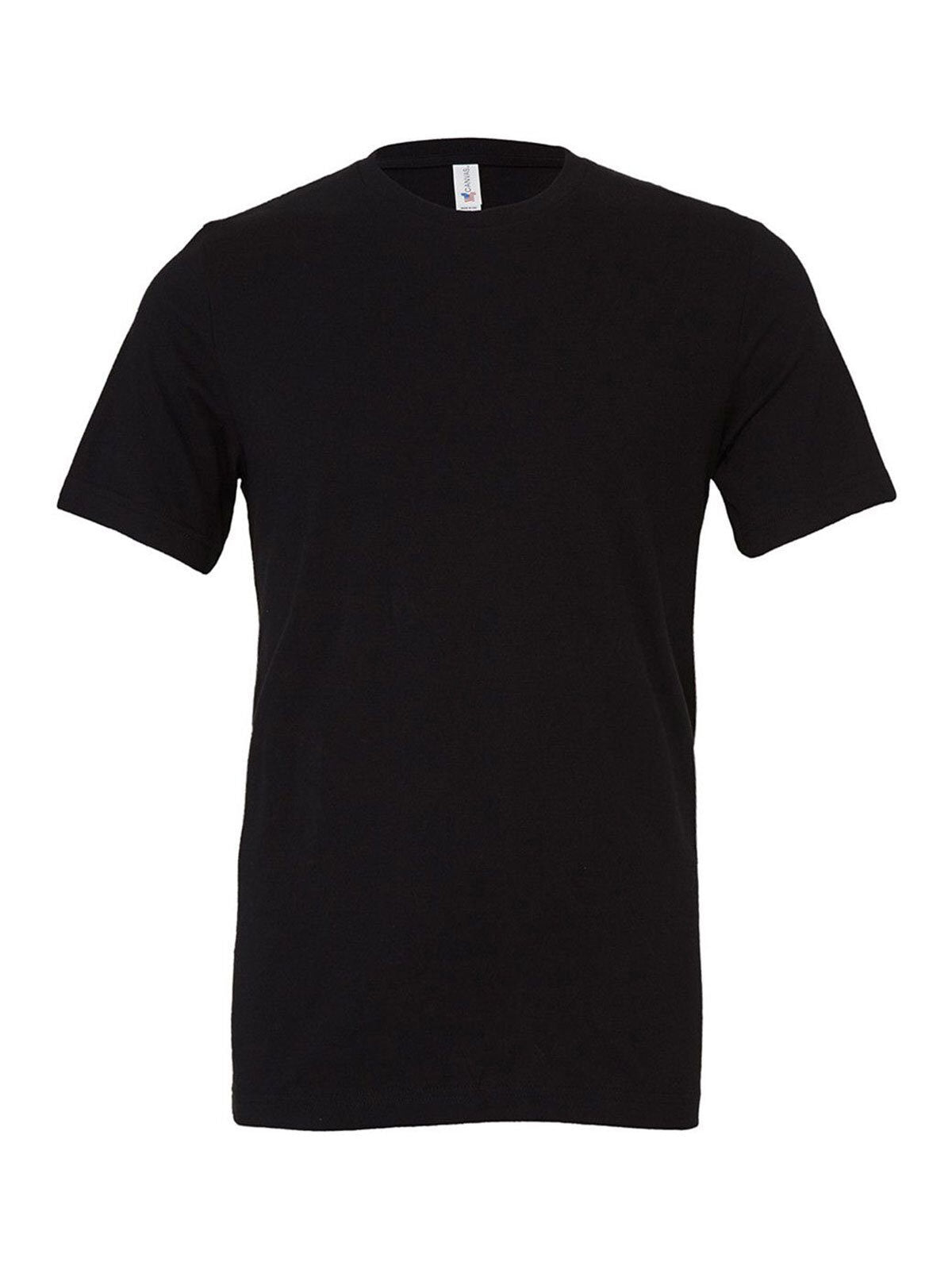 maniche corte Unisex T-Shirt – Bella+Canvas – Farbe Schwarz – individuell veredelbar