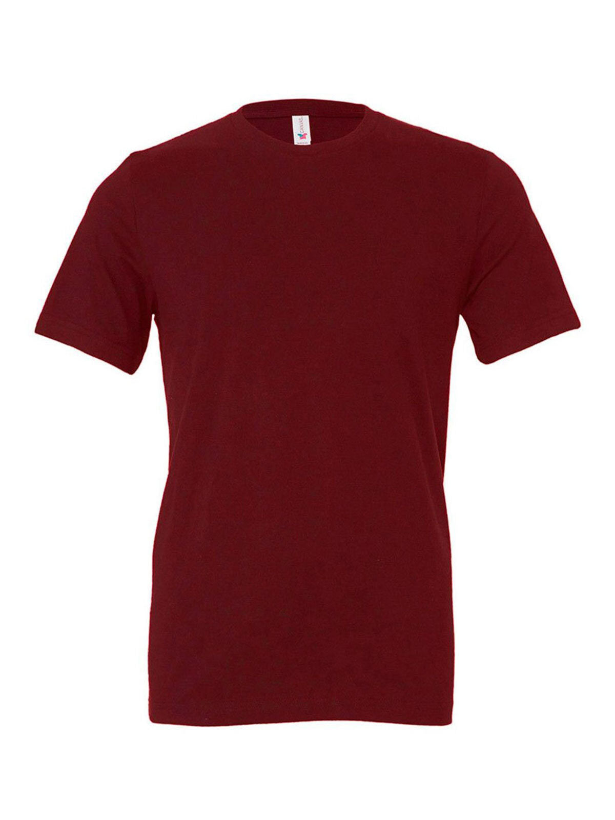 maniche corte Unisex T-Shirt – Bella+Canvas – Farbe Maroon – individuell veredelbar