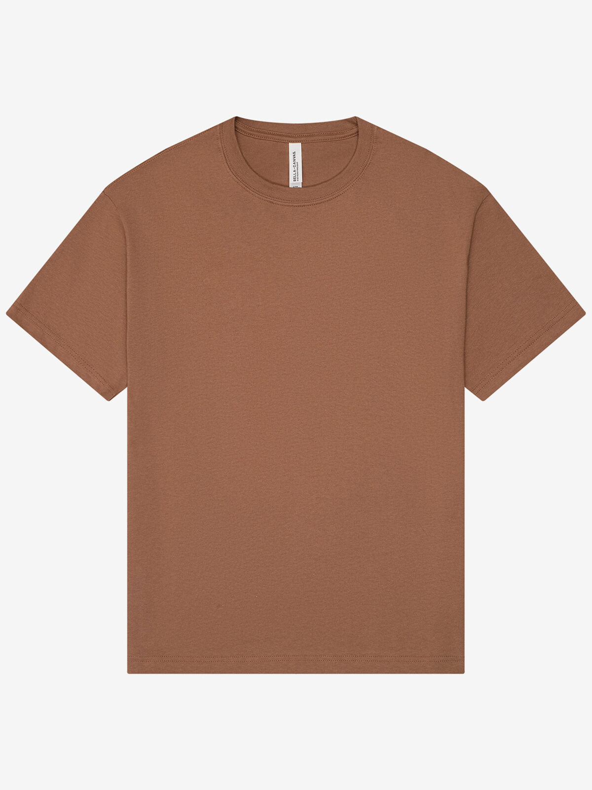 Heavy Boxy Tee Unisex T-Shirt – Bella+Canvas – Farbe vintage brown – individuell veredelbar