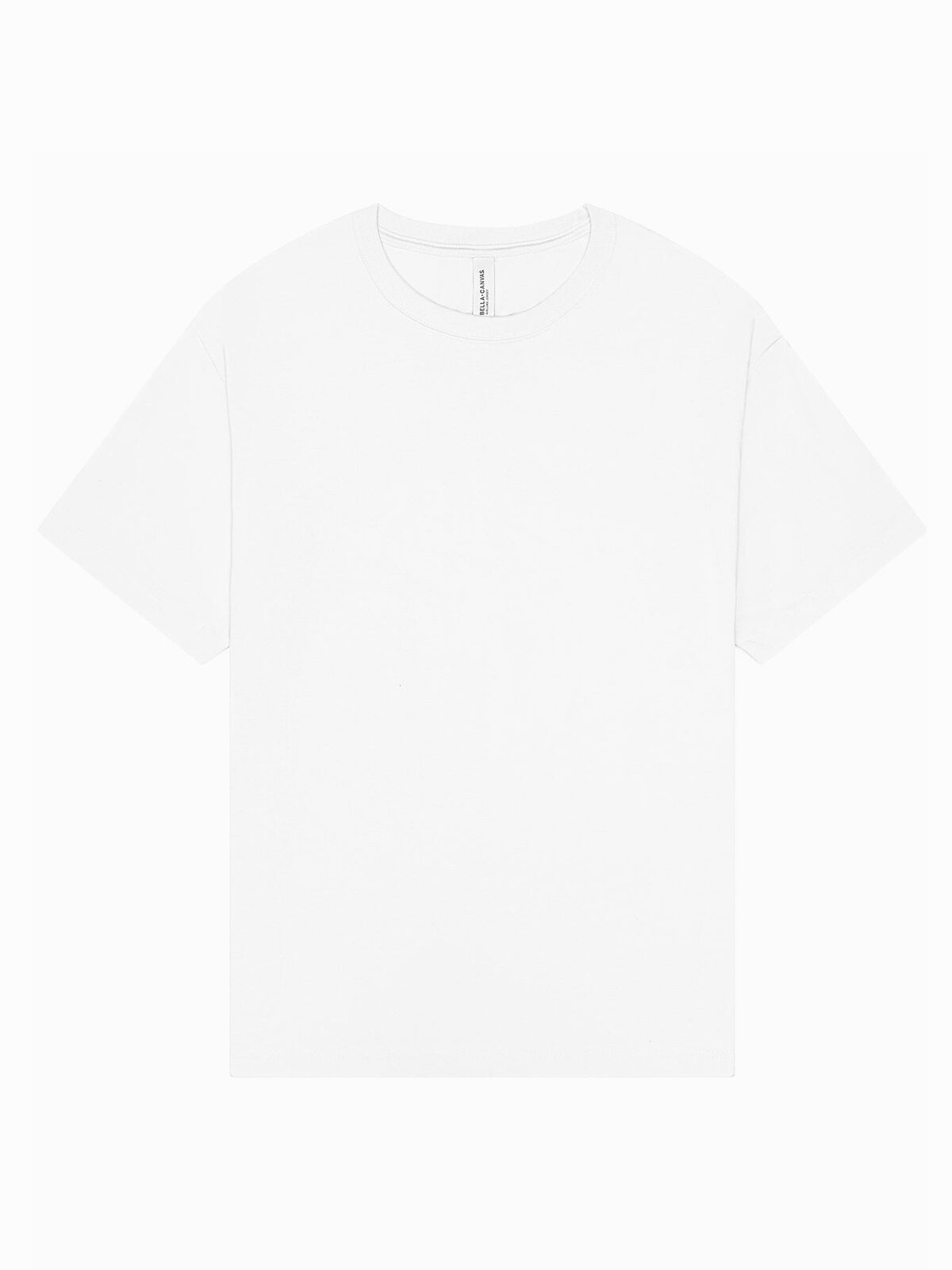 Heavy Boxy Tee Unisex T-Shirt – Bella+Canvas – Farbe Weiß – individuell veredelbar