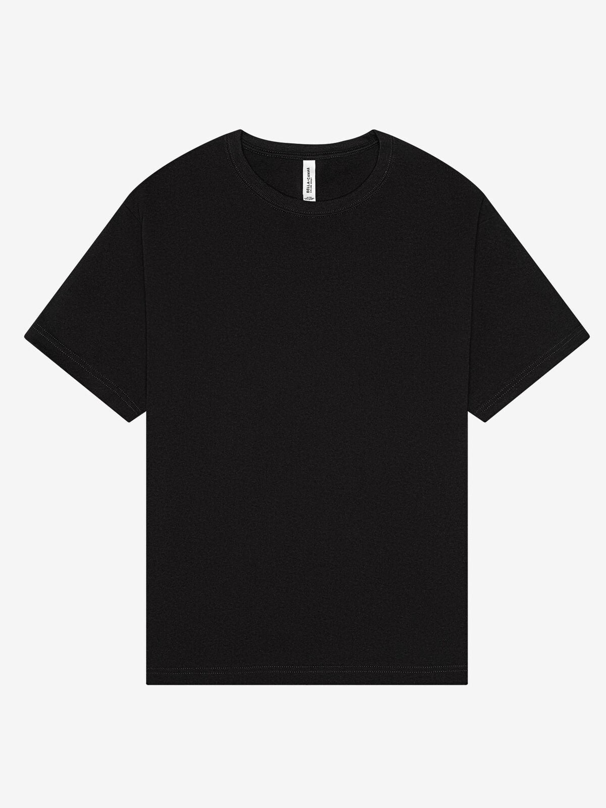 Heavy Boxy Tee Unisex T-Shirt – Bella+Canvas – Farbe Schwarz – individuell veredelbar