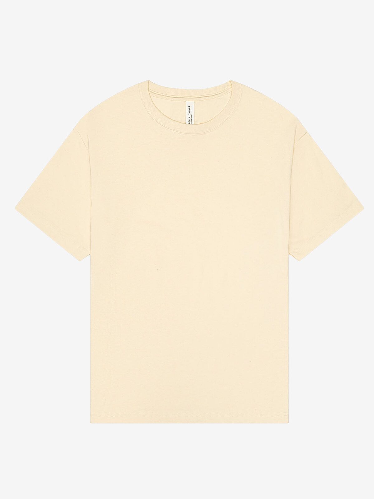Heavy Boxy Tee Unisex T-Shirt – Bella+Canvas – Farbe Natur – individuell veredelbar