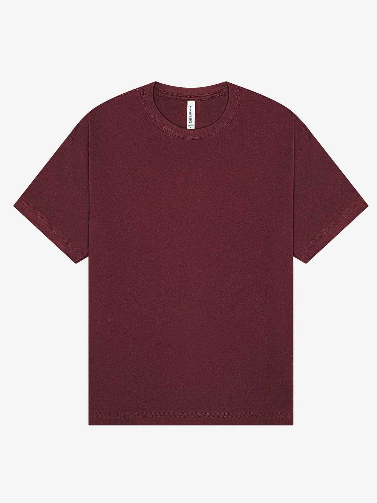 Heavy Boxy Tee Unisex T-Shirt – Bella+Canvas – Farbe Maroon – individuell veredelbar