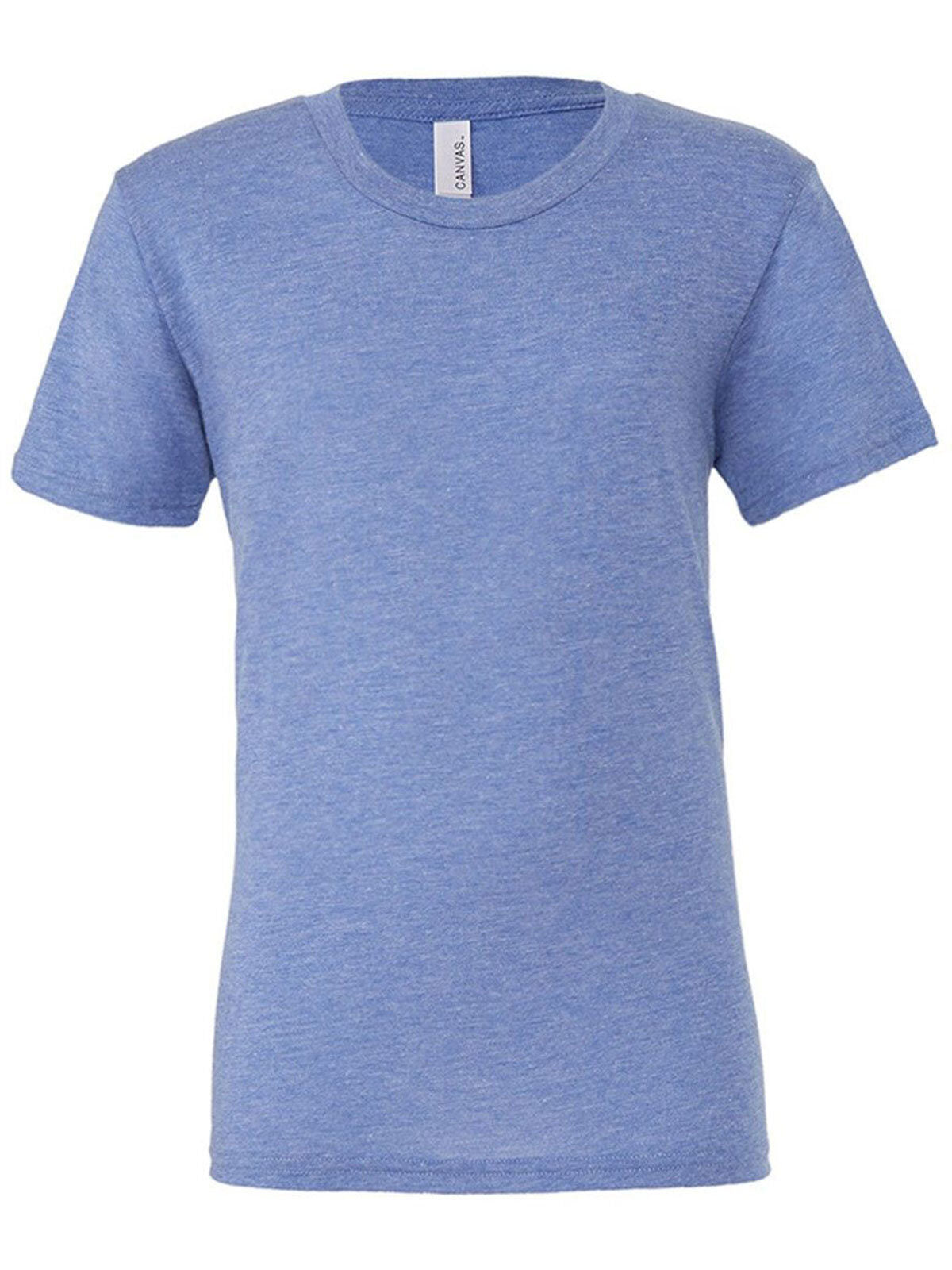 Triblend S/S Tee Unisex T-Shirt – Bella+Canvas – Farbe Blue Triblend – individuell veredelbar