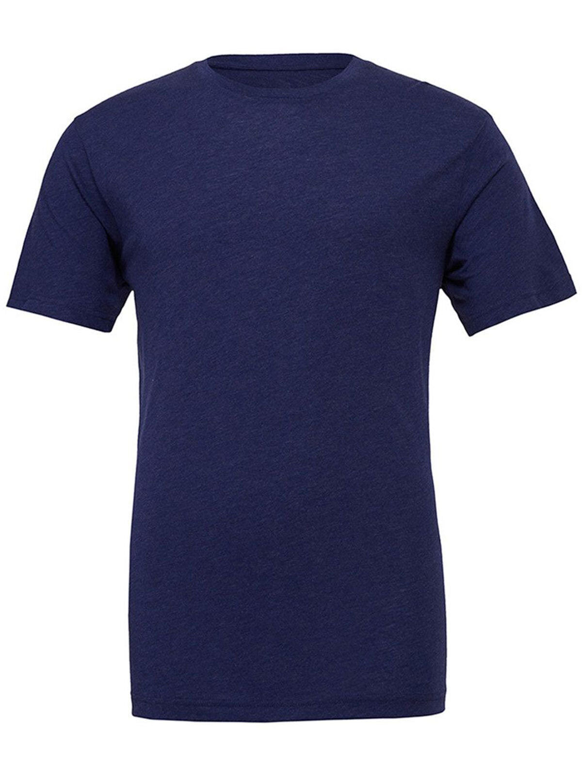 Triblend S/S Tee Unisex T-Shirt – Bella+Canvas – Farbe Navy Triblend – individuell veredelbar