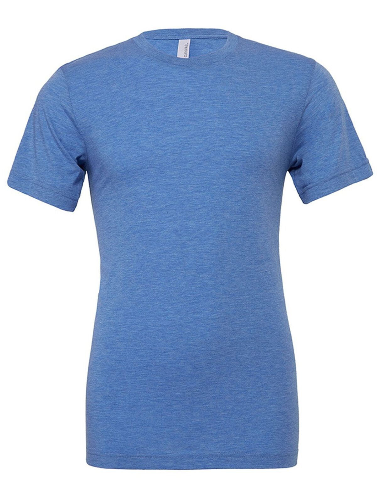 Triblend S/S Tee Unisex T-Shirt – Bella+Canvas – Farbe True Royal Triblend – individuell veredelbar