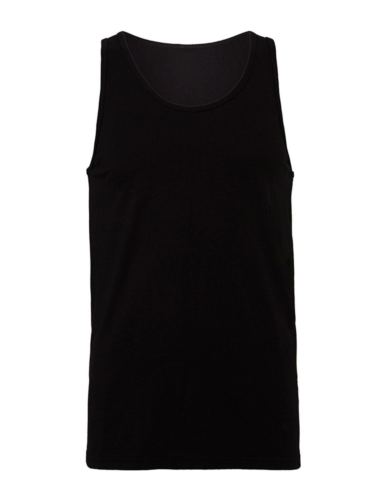 Jersey Tank Unisex T-Shirt – Bella+Canvas – Farbe Schwarz – individuell veredelbar