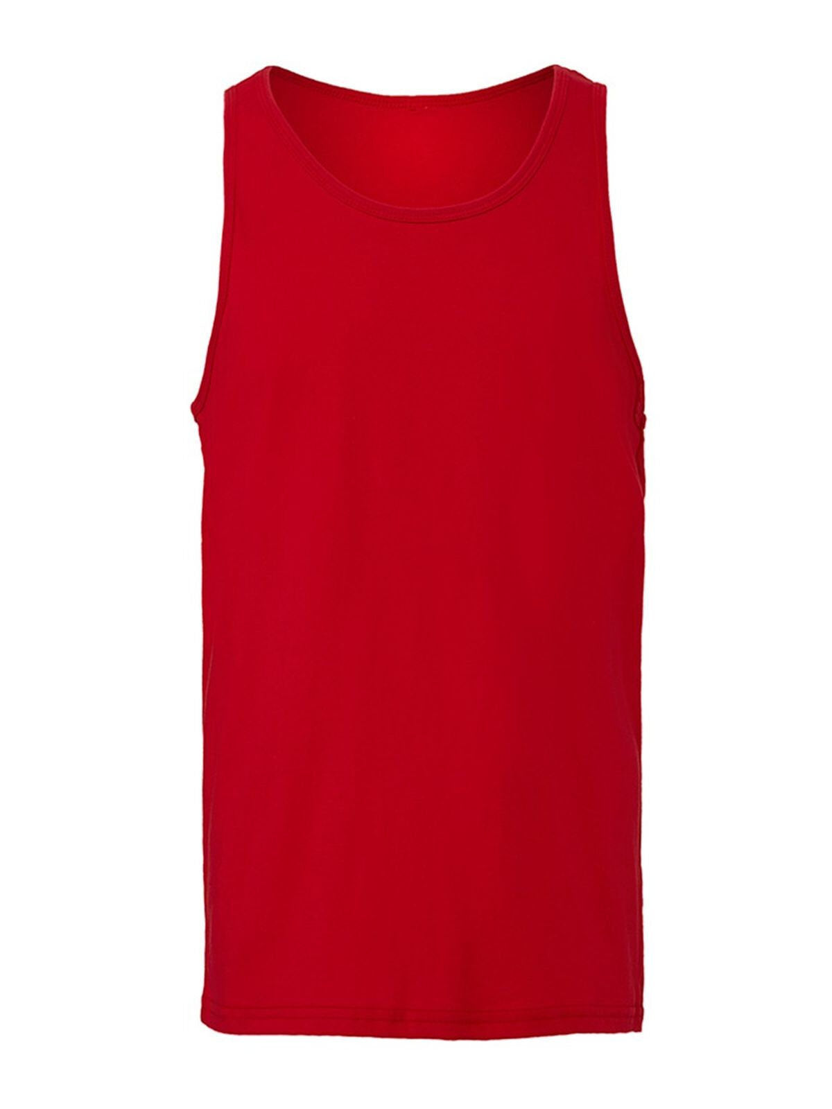 Jersey Tank Unisex T-Shirt – Bella+Canvas – Farbe Rot – individuell veredelbar