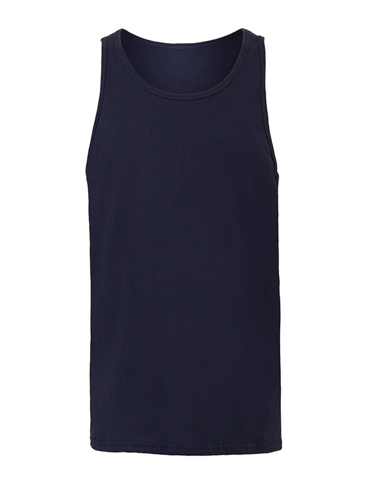 Jersey Tank Unisex T-Shirt – Bella+Canvas – Farbe Navy – individuell veredelbar