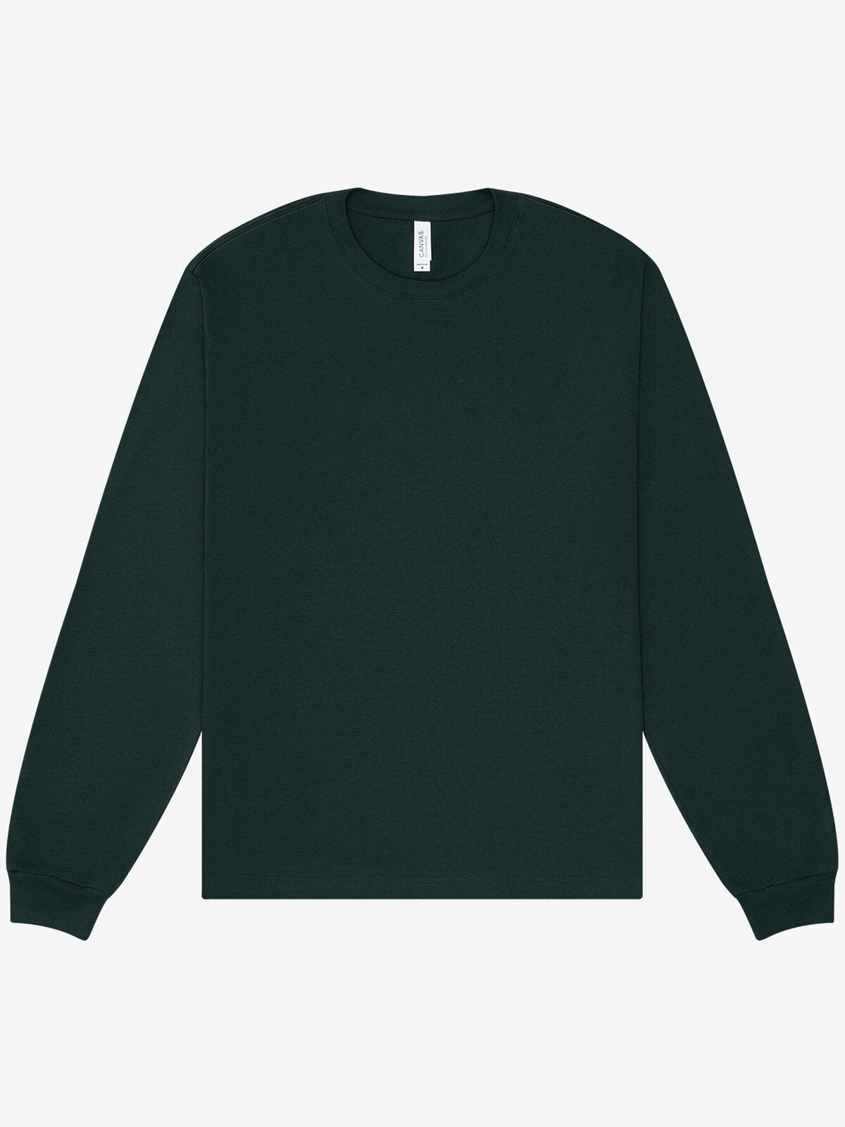 Heavy Boxy Long Sleeve Tee Unisex T-Shirt – Bella+Canvas – Farbe Forest – individuell veredelbar