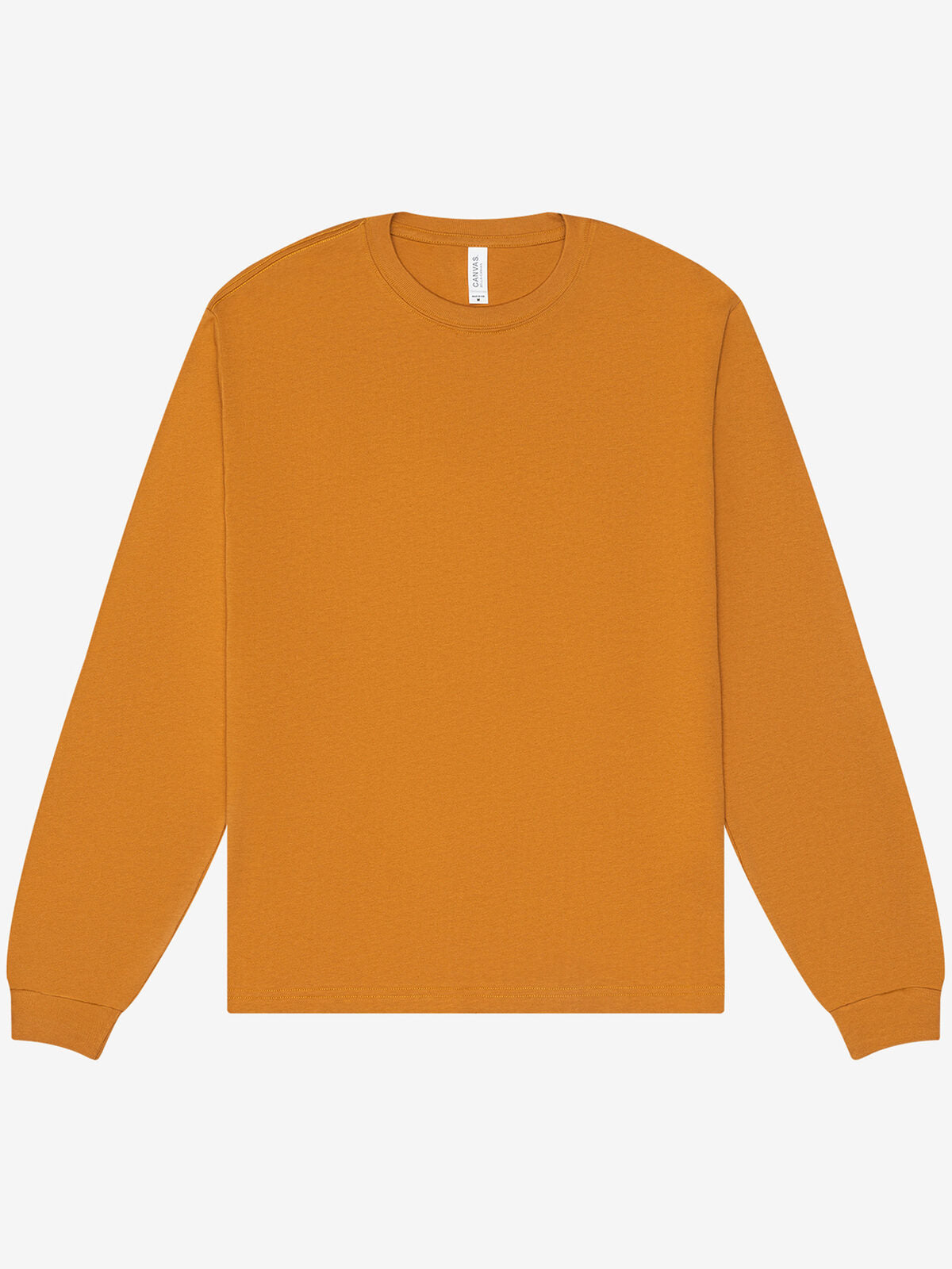 Heavy Boxy Long Sleeve Tee Unisex T-Shirt – Bella+Canvas – Farbe Toast – individuell veredelbar