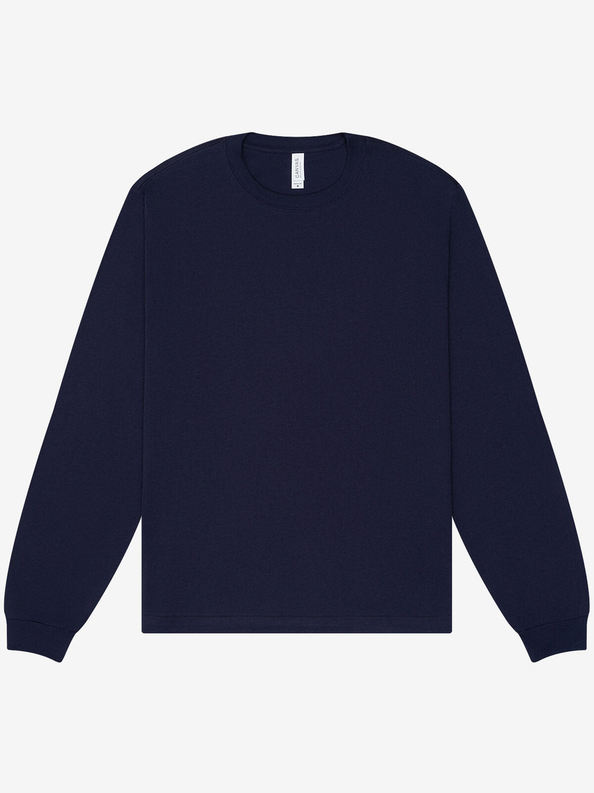Heavy Boxy Long Sleeve Tee Unisex T-Shirt – Bella+Canvas – Farbe Navy – individuell veredelbar