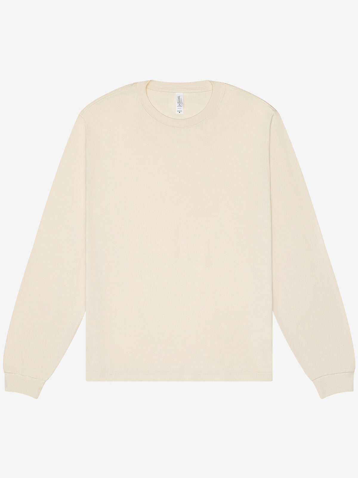 Heavy Boxy Long Sleeve Tee Unisex T-Shirt – Bella+Canvas – Farbe Natur – individuell veredelbar