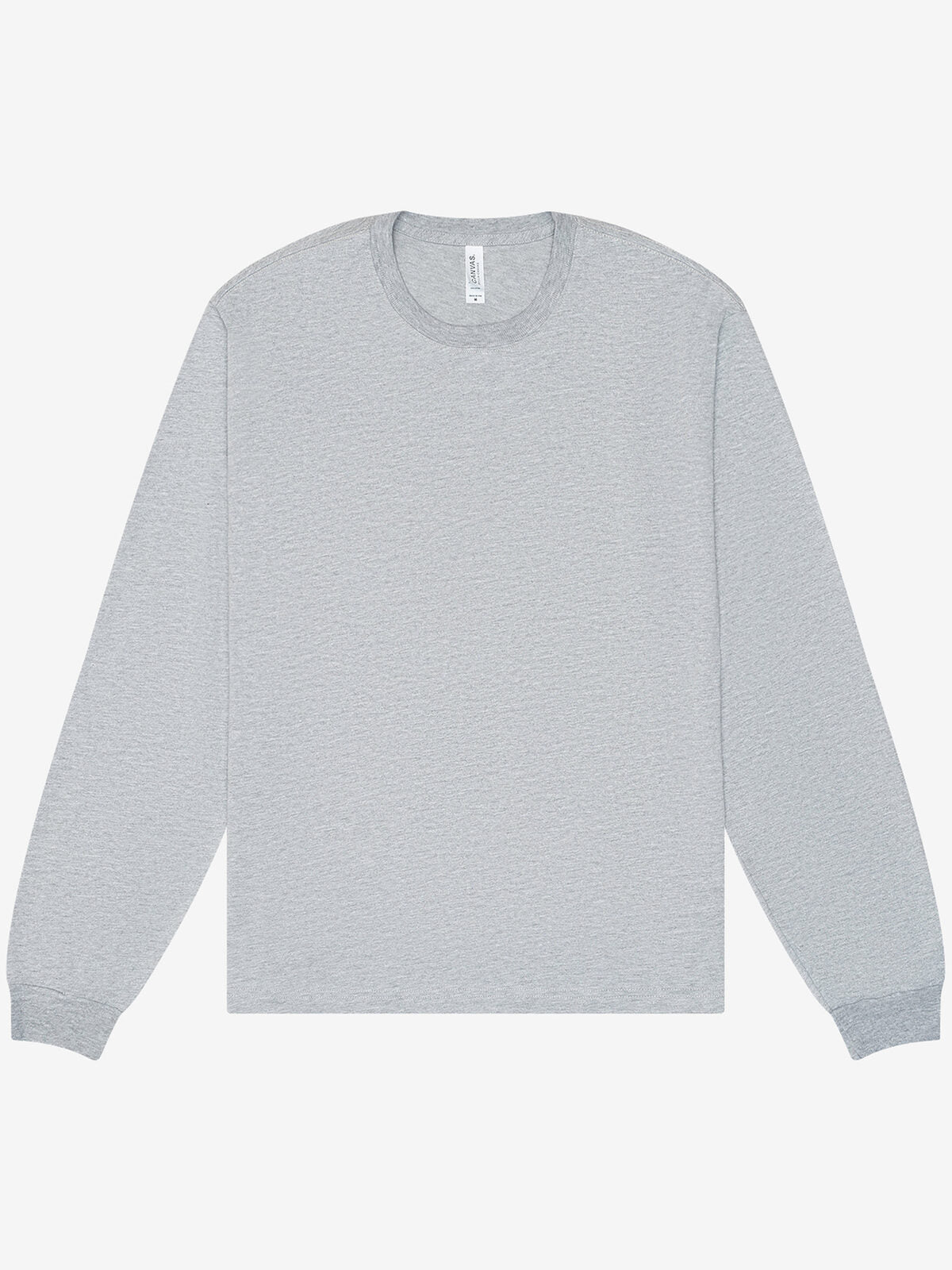 Heavy Boxy Long Sleeve Tee Unisex T-Shirt – Bella+Canvas – Farbe Athletic Heather – individuell veredelbar