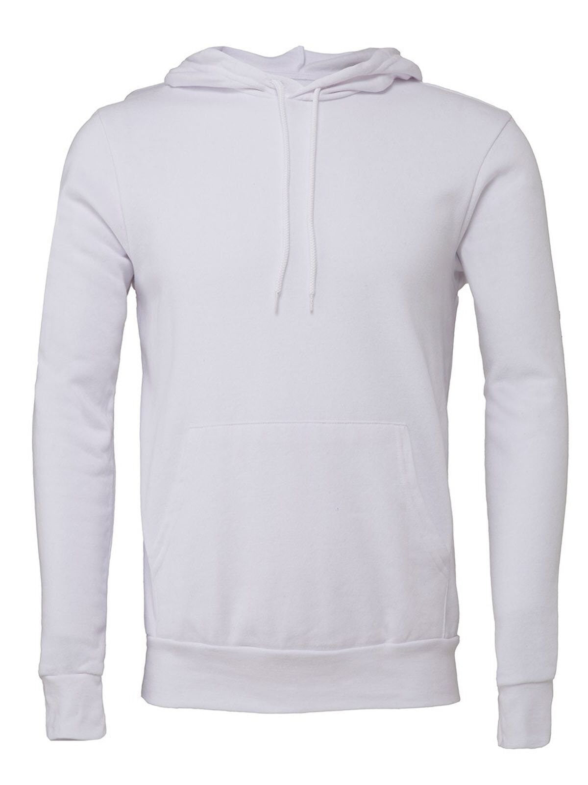 Unisex Sponge Fleece Pullover Hoodie Herren Sweatshirt / Hoodie – Bella+Canvas – Farbe Weiß – individuell veredelbar