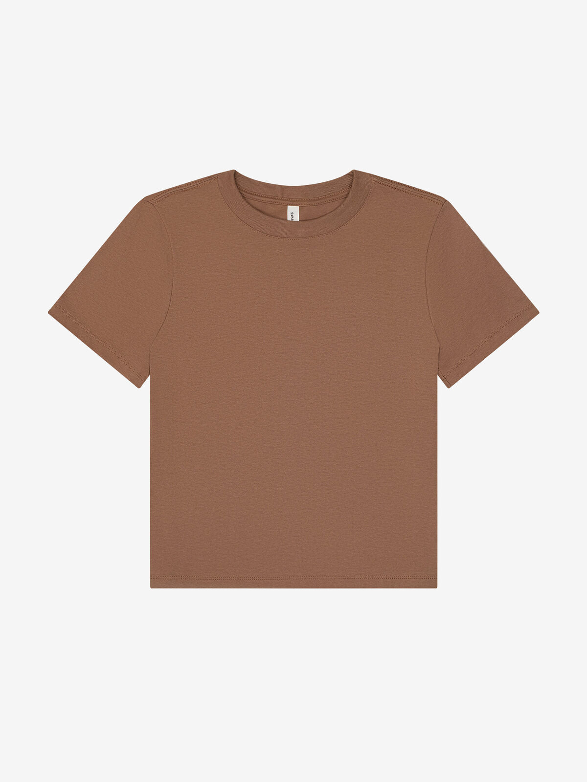 heavy boxy tee Damen T-Shirt – Bella+Canvas – Farbe vintage brown – individuell veredelbar