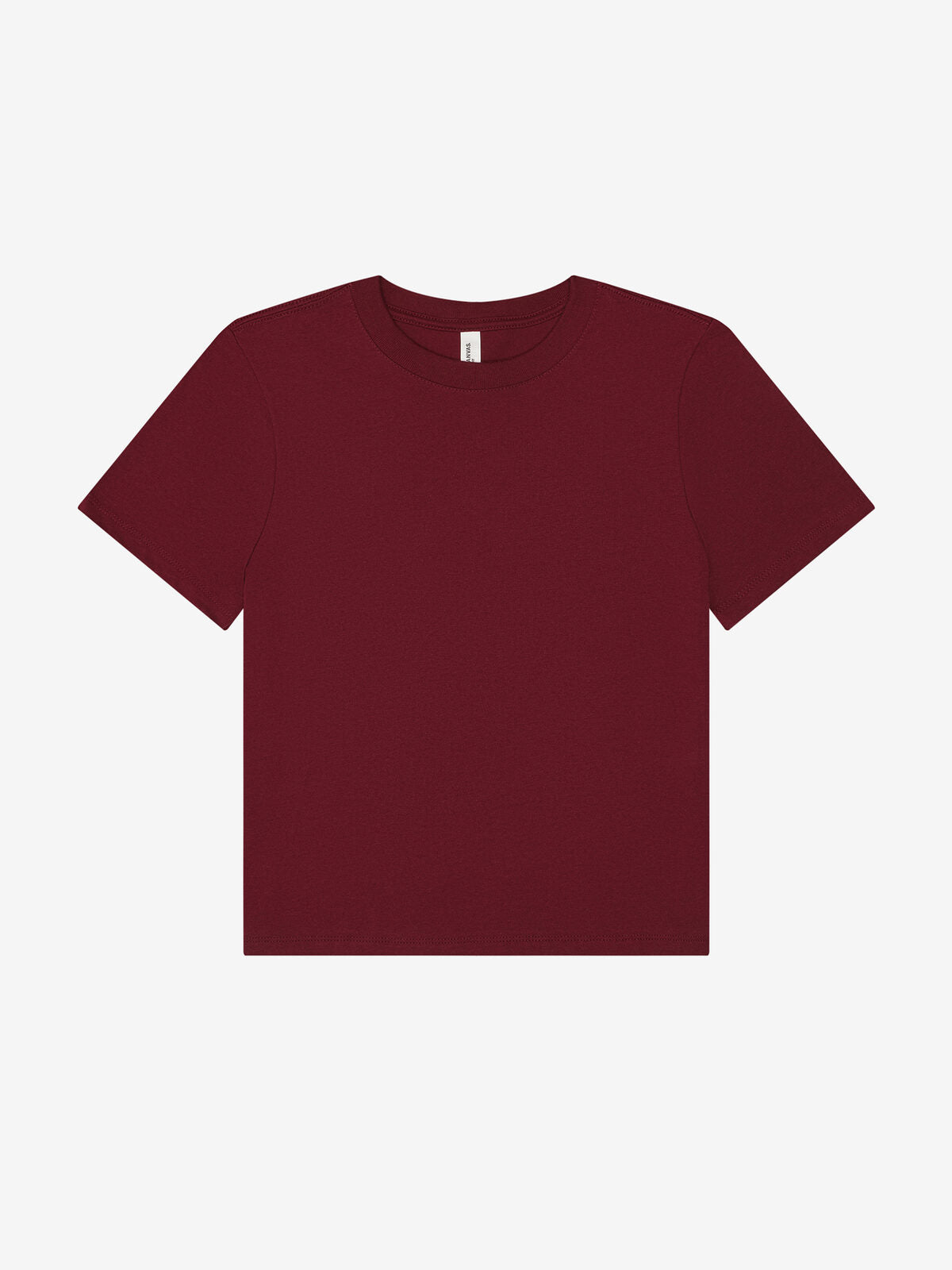 heavy boxy tee Damen T-Shirt – Bella+Canvas – Farbe Maroon – individuell veredelbar
