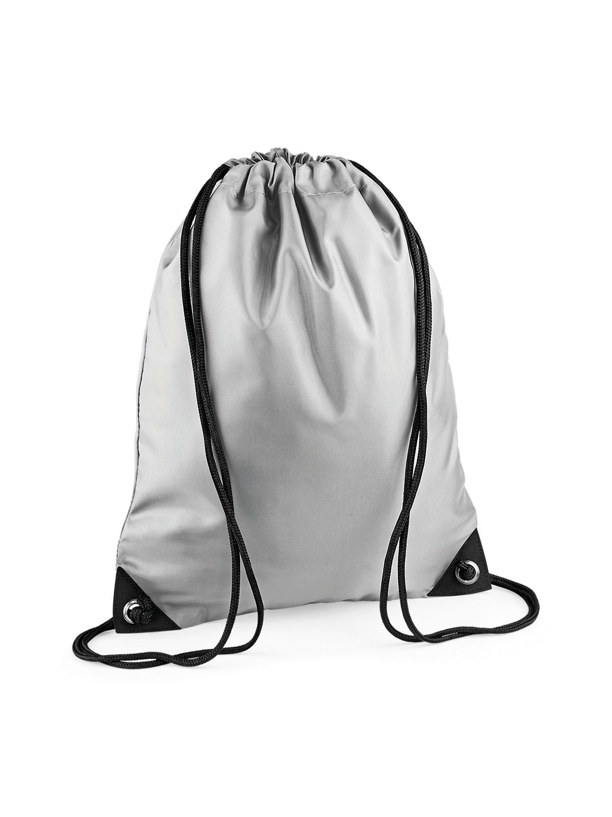 Premium Gymsac Tasche / Rucksack – Bag Base – Farbe silver – individuell veredelbar