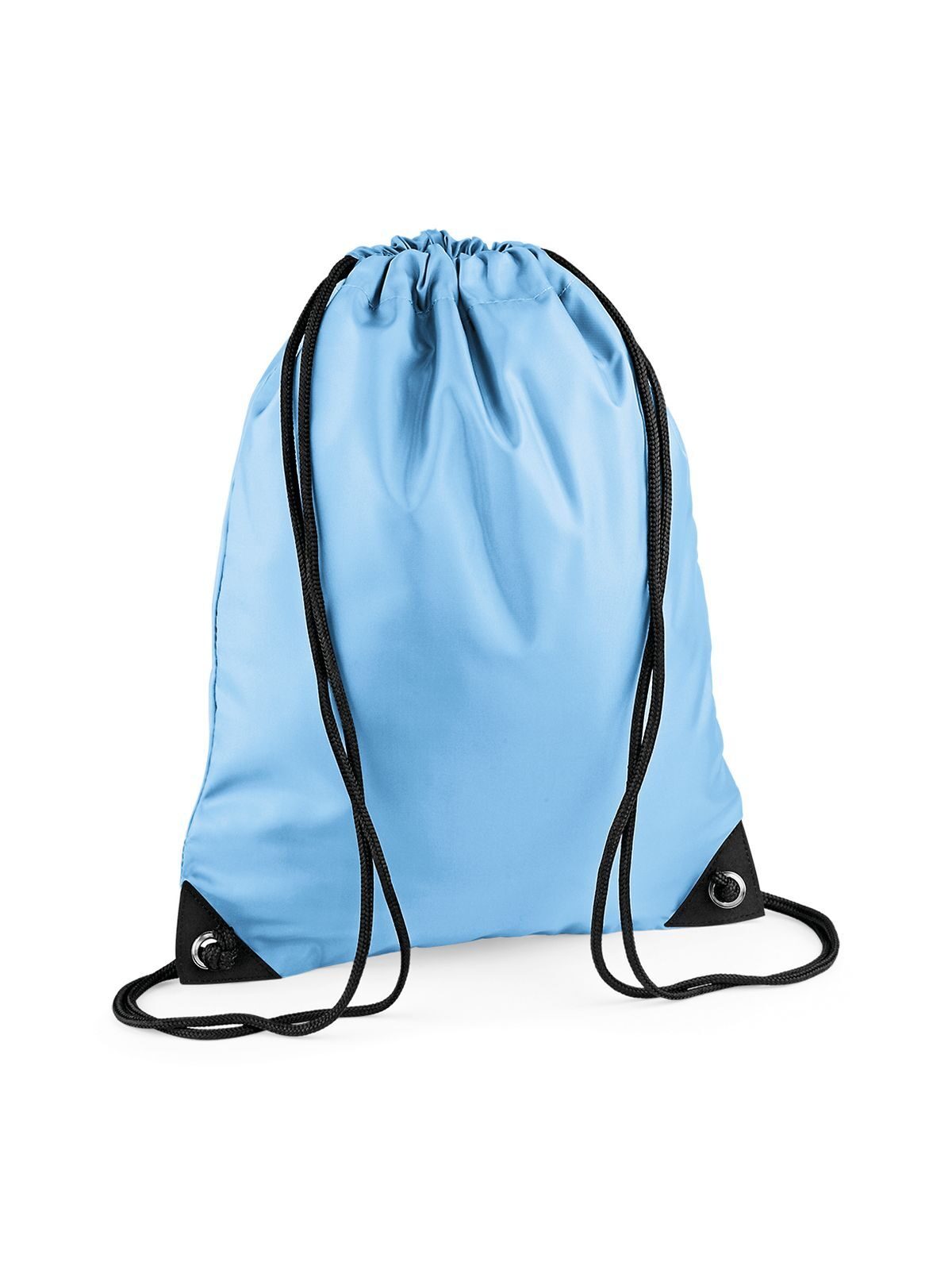 Premium Gymsac Tasche / Rucksack – Bag Base – Farbe Hellblau – individuell veredelbar